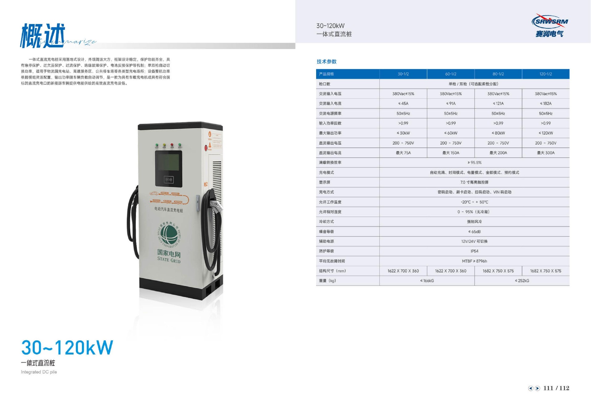 30~120kW一体式直流桩